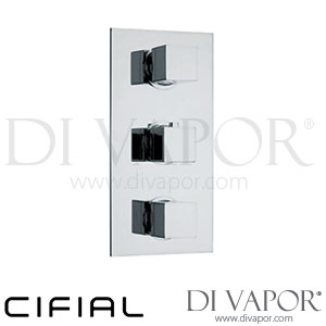 Cifial 600V32SQ Quadrado 3 Control Thermostatic Shower Valve 2 Outlets Spare Parts