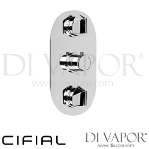 Cifial 600V32SY Techno 65 3 Control Thermostatic Shower Valve 2 Outlets Spare Parts