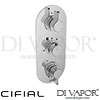 Cifial 3 Control Therm Valve 2 Outlets Spare Parts