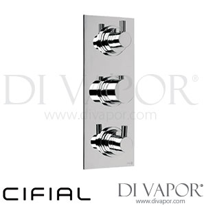 Cifial 600V32TB Techno 300 3 Control Thermostatic Valve 2 Outlets Shower Spare Parts