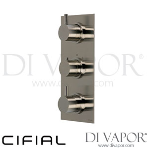 Cifial 600V32TH-X20 PVD X20 3 Control Thermostatic Shower Valve 2 Outlets Spare Parts