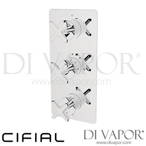 Cifial 600V32TX Texa 3 Control Thermostatic Shower Valve 2 Outlets Spare Parts