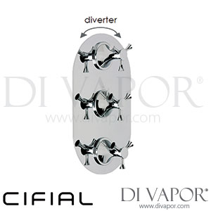 Cifial 600V33BHX Brookhaven Cross 3 Control Thermostatic Shower Valve with Diverter Spare Parts