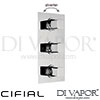Cifial 600V33CU Cudo 3 Control Thermostatic Shower Valve with Diverter Spare Parts