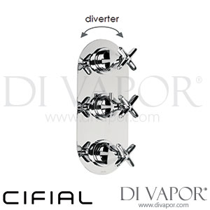 Cifial 600V33HX Hexa 3 Control Thermostatic Shower Valve with Diverter Spare Parts