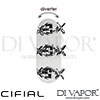 Cifial 600V33HX Hexa 3 Control Thermostatic Shower Valve with Diverter Spare Parts