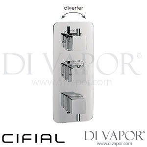 Cifial 600V33QD Mini Square 3 Control Thermostatic Valve 3 Outlets Shower Spare Parts