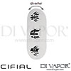 Cifial 600V33SF Adele 3 Control Themostatic Shower Valve 3 Outlets Spare Parts