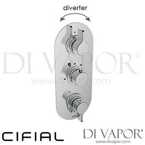 Cifial 600V33T2 TH251 3 Control Thermostatic Valve with Diverter 3 Outlets Spare Parts