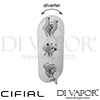 Cifial 3 Control Therm Valve Diverter 3 Outlets Spare Parts