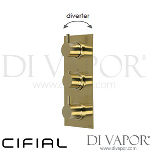 Cifial 600V33TH-X11 PVD X11 3 Control Thermostatic Shower Valve 3 Outlets Spare Parts
