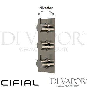 Cifial 600V33TH-X20 PVD X20 3 Control Thermostatic Shower Valve 3 Outlets Spare Parts