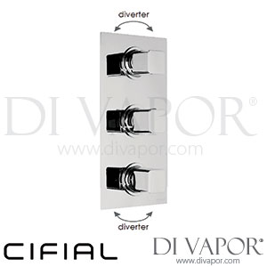 Cifial 600V34CU Cudo 3 Control Thermostatic Shower Valve With Double Diverter Spare Parts