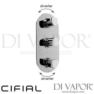 Cifial 600V34EM Emmie 3 Control Thermostatic Valve with Double Diverter Spare Parts