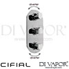 Cifial 600V34EM Emmie 3 Control Thermostatic Valve with Double Diverter Spare Parts