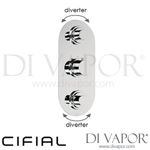 Cifial 600V34SF Adele 3 Control Thermostatic Shower Valve 4 Outlets Spare Parts