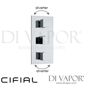 Cifial 600V34SQ Quadrado ? 3 Control Thermostatic Shower Valve 4 Outlets Spare Parts