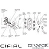 Cifial 3 Control Valve Double Diverter 4 Outlets Dimension