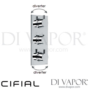 Cifial 600V34TH Technovation 465 3 Control Thermostatic Shower Valve with Diverter Spare Parts