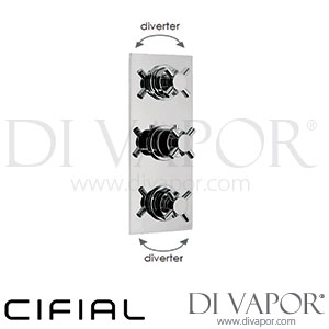 Cifial 600V34THX300 Techno X300 3 Control Thermostatic Shower Valve 4 Outlets Spare Parts