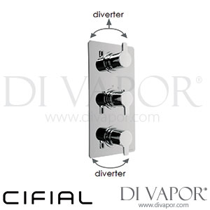Cifial 600V35CL Coule 3 Control Thermostatic Shower Valve with Double Diverter 5 Outlets Spare Parts