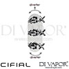 Cifial 600V35HX Hexa 3 Control Thermostatic Valve with Double Diverter 5 Outlets Spare Parts