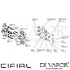 Cifial 600V35SF Adele 3 Control Thermostatic Shower Valve 5 Outlets Dimension