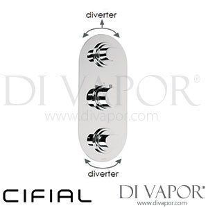 Cifial 600V35SF Adele 3 Control Thermostatic Shower Valve 5 Outlets Spare Parts
