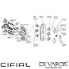 Cifial 3 Control Valve Double Diverter 5 Outlets Dimension