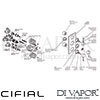 Cifial 3 Control Valve Double Diverter 5 Outlets Dimension