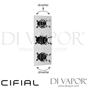 Cifial 600V35THX300 Techno X300 3 control Thermostatic Shower Valve 5 Outlets Spare Parts