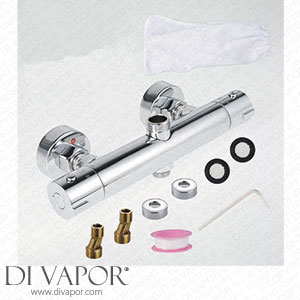 Keyohome Round Thermostatic Shower Bar Mixer Valve Tap Spare Parts
