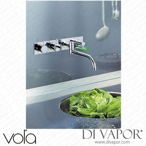 Vola Two-Handle Build-In Mixer with Quarter Turn Ceramic Disc Technology (634T3) Spare Parts