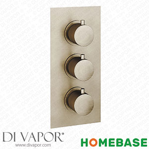 Homebase 642260 Thermostatic 3 Way Shower Valve - Brushed Nickel Finish Spare Parts
