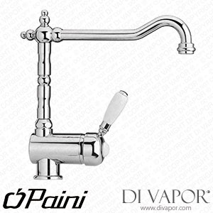 Paini 64CR588ANTIA The Farmhouse Kitchen One Tap Hole Chrome Baroq Side Lever Mono Spare Parts