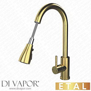 ETAL 681XR ETAL Bucks Pull-Out Spray Mixer Tap Brushed Brass Spare Parts