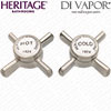 Heritage 691003073003 Dawlish Brushed Nickel 1-2 Handle Assembly (Pair) Spare Part
