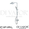 Cifial 700800SQ Quadrado Thermostatic Shower Column Spare Parts