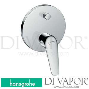 Hansgrohe 71046000 Novus Single Lever Bath Mixer for Concealed Installation with Integrated Security Combination According To En1717 for Ibox Universal 10/17 - 06/22 Spare Parts