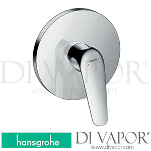 Hansgrohe 71066000 Novus Single Lever Shower Mixer Highflow for Concealed Installation for Ibox Universal 10/17 - 06/22 Spare Parts