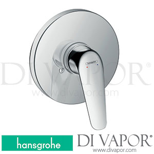 Hansgrohe 71067000 Novus Single Lever Shower Mixer for Concealed Installation 10/17 - 06/22 Spare Parts