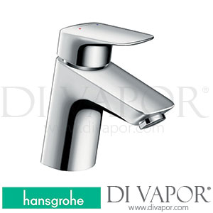 Hansgrohe 71074000 Logis Single Lever Basin Mixer 70 for Vented Hot Water Cylinders with Push-Open Waste Set >04/14 Spare Parts