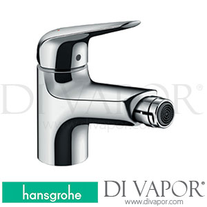 Hansgrohe 71143000 Novus Single Lever Bidet Mixer 70 with 2 Flow Rates with Pop-Up Waste Set 10/17 - 10/17 Spare Parts