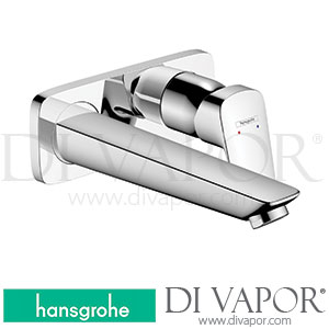 Hansgrohe 71224009 Logis Single Lever Basin Mixer for Concealed Installation Wall-Mounted with Spout 19.5 Cm 3 Ticks >04/20 Spare Parts