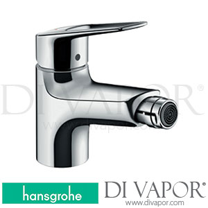 Hansgrohe 71233000 Novus Loop Single Lever Bidet Mixer 70 with Pop-Up Waste Set >10/17 Spare Parts