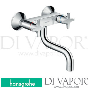Hansgrohe 71287000 Logis M32 2-Handle Kitchen Mixer, Wall-Mounted Lowspout, 1Jet Spare Parts >01/15