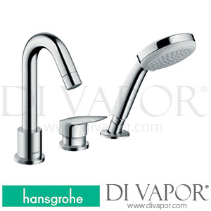 Hansgrohe 71313000 Logis 3-Hole Rim Mounted Single Lever Bath Mixer 04/14 - 12/14 Spare Parts