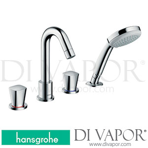 Hansgrohe 71314000 Logis 4-Hole Rim Mounted Bath Mixer 04/14 - 12/14 Spare Parts