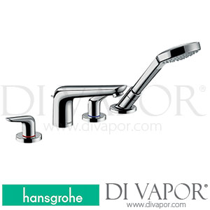 Hansgrohe 71333000 Novus 4-Hole Rim Mounted Bath Mixer >10/17 Spare Parts