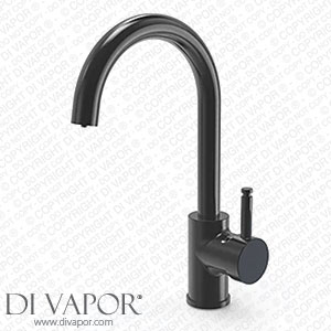 330 mm 713RG ETAL Single Lever 3-in-1 Hot Water Kitchen Tap Matt Black Spare Parts